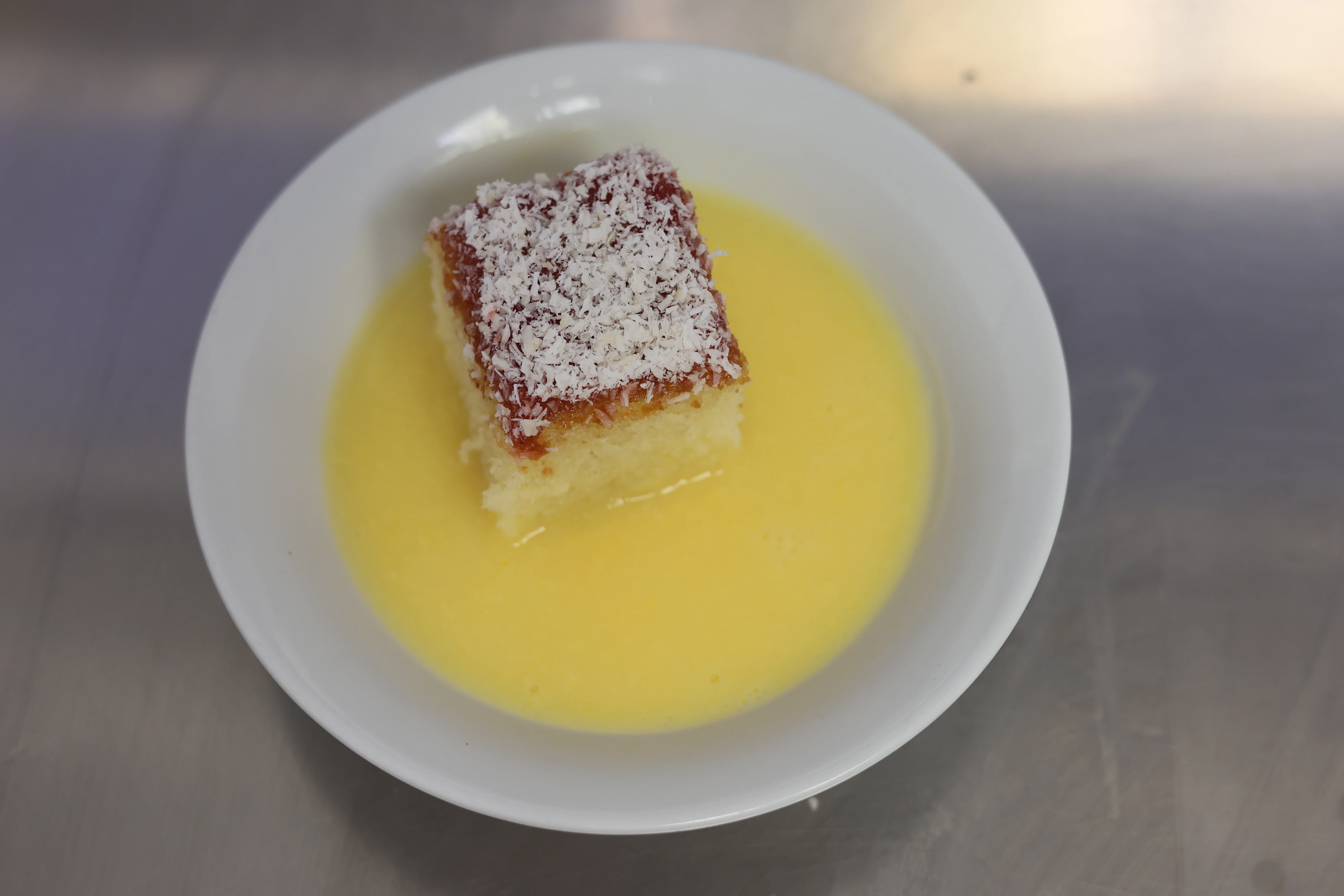 Sponge Cake & Custard